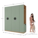 Ver imagem 6 de Guarda Roupa Modulado Infantil 3 Peças 2 Gavetas Joy Kids CabeCasa MadeiraOriginals