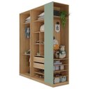 Ver imagem 4 de Guarda Roupa Modulado Infantil 3 Peças 2 Gavetas Joy Kids CabeCasa MadeiraOriginals