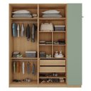 Ver imagem 4 de Guarda Roupa Modulado Infantil 3 Peças 2 Gavetas Joy Kids CabeCasa MadeiraOriginals