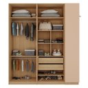 Ver imagem 3 de Guarda Roupa Modulado Infantil 3 Peças 2 Gavetas Joy Kids CabeCasa MadeiraOriginals