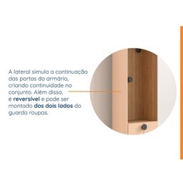 Guarda Roupa Modulado Infantil 3 Peças 2 Gavetas Joy Kids CabeCasa MadeiraMadeira - 13