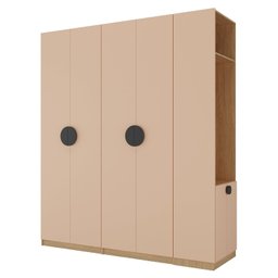 Guarda Roupa Modulado Infantil 3 Peças 2 Gavetas Joy Kids CabeCasa MadeiraMadeira - 5