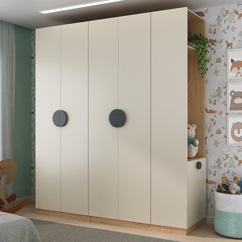 Guarda Roupa Modulado Infantil 3 Peças 2 Gavetas Joy Kids CabeCasa MadeiraOriginals