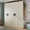 Ver imagem 1 de Guarda Roupa Planejado Infantil 3 Peças 2 Gavetas Joy Kids CabeCasa MadeiraOriginals Cinza/Avena
