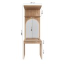 Ver imagem 5 de Guarda-Roupa Planejado Infantil 3 Peças 4 Portas com Espelho e LED Joy Kids CabeCasa MadeiraOriginals Verde/Avena