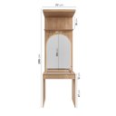 Ver imagem 5 de Guarda-Roupa Modulado Infantil 3 Peças 4 Portas com Espelho e LED Joy Kids CabeCasa MadeiraOriginals