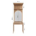 Ver imagem 5 de Guarda-Roupa Modulado Infantil 3 Peças 4 Portas com Espelho e LED Joy Kids CabeCasa MadeiraOriginals