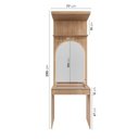Ver imagem 5 de Guarda-Roupa Planejado Infantil 3 Peças 4 Portas com Espelho e LED Joy Kids CabeCasa MadeiraOriginals Cinza/Avena