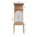 Ver imagem 7 de Guarda-Roupa Planejado Infantil 4 Peças 6 Portas Espelho e LED Joy Kids CabeCasa MadeiraOriginals Cinza/Avena