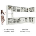 Ver imagem 6 de Armário de Cozinha Planejada de Canto 499cm Branco Agata Madesa 01