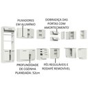 Ver imagem 5 de Armário de Cozinha Planejada de Canto 499cm Branco Agata Madesa 01