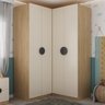Guarda Roupa Modulado Infantil de Canto 2 Peças 4 Portas 2 Gavetas Joy Kids CabeCasa MadeiraMadeira - 2