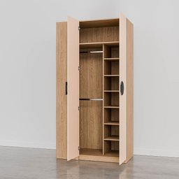 Guarda Roupa Modulado Infantil de Canto 3 Peças 6 Portas 2 Gavetas Joy Kids CabeCasa MadeiraMadeira - 17