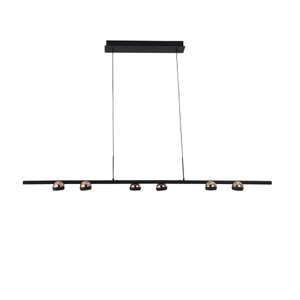 Pendente Oto Preto e Rose Led 30W 3000K Bivolt 140cm KW006 Bella