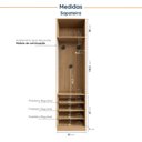 Ver mais imagens de Guarda Roupa Planejado Infantil de Canto 6 Portas 2 Gavetas Joy Kids CabeCasa MadeiraOriginals Cinza/Avena