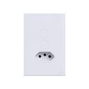 Ver imagem 2 de Interruptor Touch Glass 2 Botões Wifi + Tomada Branco Lumenx 4x2