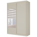 Ver imagem 3 de Guarda Roupa Infantil 2 Portas 1 Porta com Espelho Samambaia Teen CabeCasa MadeiraOriginals Branco/Off White