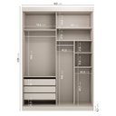 Ver imagem 5 de Guarda Roupa Infantil 2 Portas 1 Porta com Espelho Samambaia Teen CabeCasa MadeiraOriginals