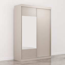 Guarda Roupa Infantil 2 Portas 1 Porta com Espelho Samambaia Teen CabeCasa MadeiraMadeira - 12