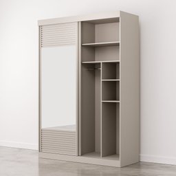 Guarda Roupa Infantil 2 Portas 1 Porta com Espelho Samambaia Teen CabeCasa MadeiraMadeira - 15