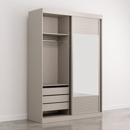 Guarda Roupa Infantil 2 Portas 1 Porta com Espelho Samambaia Teen CabeCasa MadeiraMadeira - 16