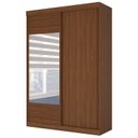 Ver imagem 4 de Guarda Roupa Infantil 2 Portas 1 Porta com Espelho Samambaia Teen CabeCasa MadeiraOriginals Marrom/Freijó