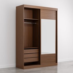 Guarda Roupa Infantil 2 Portas 1 Porta com Espelho Samambaia Teen CabeCasa MadeiraMadeira - 15
