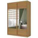 Ver imagem 4 de Guarda Roupa Infantil 2 Portas com Espelho Samambaia Teen CabeCasa MadeiraOriginals Marrom/Carvalho