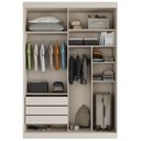 Ver imagem 3 de Guarda Roupa Infantil 2 Portas com Espelho Samambaia Teen CabeCasa MadeiraOriginals