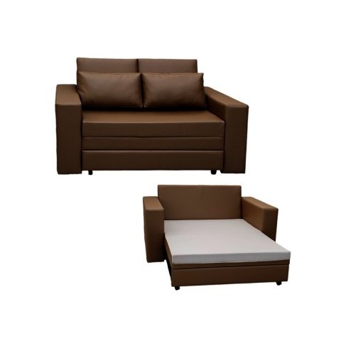 Sofá Cama Castor Casal Salerno Corano Marrom Café