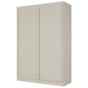 Ver imagem 4 de Guarda Roupa Infantil 2 Portas 1 Porta Ripada Samambaia Teen CabeCasa MadeiraOriginals Branco/Off White