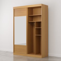 Guarda Roupa Infantil 2 Portas 1 Porta com Espelho Samambaia Teen CabeCasa MadeiraMadeira - 15