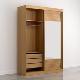 Guarda Roupa Infantil 2 Portas 1 Porta com Espelho Samambaia Teen CabeCasa MadeiraMadeira - 16