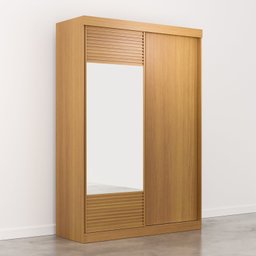 Guarda Roupa Infantil 2 Portas 1 Porta com Espelho Samambaia Teen CabeCasa MadeiraMadeira - 13