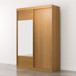 Guarda Roupa Infantil 2 Portas 1 Porta com Espelho Samambaia Teen CabeCasa MadeiraMadeira - 14