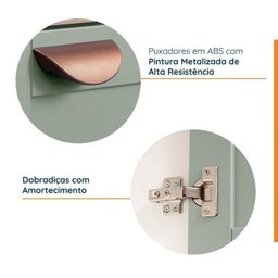 Lavanderia Modulada 3 Peças sem Tampo 2 Armários Aéreos 4 Portas 1 Balcão Cabecasa Madeiramadeira - 4