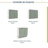 Lavanderia Modulada 3 Peças sem Tampo 2 Armários Aéreos 4 Portas 1 Balcão CabeCasa MadeiraOriginals - 3