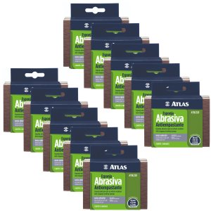 Kit 10 Pares Esponja Abrasiva Baixa Abrasão Antiempastante Granulação 220