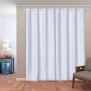Ver imagem 1 de Cortina Daily Varão 2m Blackout PVC com Voil Xadrez 2,80MX2,30m Sala Quarto Branco
