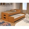 Bicama com Grade de Proteção Solteiro Reforçada Elis 100%mdf:nature - 2