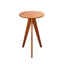 Ver imagem 3 de Mesa Bistrô Alta em 100% Madeira Maciça Nápoles Espresso Móveis Marrom/Champagne