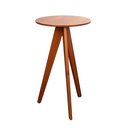 Ver imagem 4 de Mesa Bistrô Alta em 100% Madeira Maciça Nápoles Espresso Móveis Marrom/Champagne