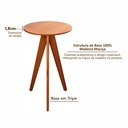 Ver mais imagens de Mesa Bistrô Alta em 100% Madeira Maciça Nápoles Espresso Móveis Marrom/Champagne