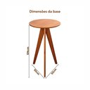 Ver imagem 6 de Mesa Bistrô Alta em 100% Madeira Maciça Nápoles Espresso Móveis 