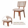 Kit 2 cadeiras Madeira Maciça, Rattan de Fibra 100% Natural e Estofada Lívia Espresso Móveis  - 11