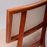 Conjunto de 4 cadeiras em Madeira Maciça, Rattan de Fibra 100% Natural e Estofada Lívia Authentic - 15