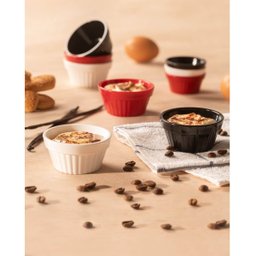 Ramequim de Plástico Preto Canelado 90ml Potinho Pequeno 7,3cm Uno Coza - 2