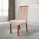 Ver imagem 3 de Kit 2 Cadeiras Madeira Maciça, Detalhe em Botonê e Estofada Sophia Espresso Móveis