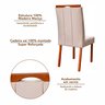 Kit 2 Cadeiras Madeira Maciça, Detalhe em Botonê e Estofada Sophia Espresso Móveis  - 6