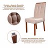 Kit 2 Cadeiras Madeira Maciça, Detalhe em Botonê e Estofada Sophia Espresso Móveis  - 9